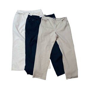 Sz.18W*Bundle of (3) Pairs of Jeans (Brittania, Faded Glory, Gloria Vanderbilt)